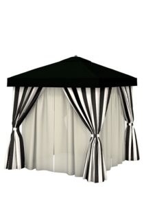 8’X8′ CABANA WITH VENT & SHEERS
NS008A238VSH
SPEC SHEET