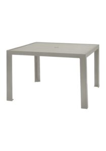 ALUMINUM SLAT 42″ SQAURE DINING TABLE
872043U-29
SPEC SHEET
